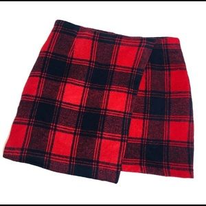 OEUVRE Winter Plaid Skirt